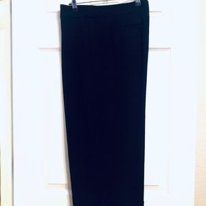 Black Straight Leg Cropped Dress Pants Sz 18